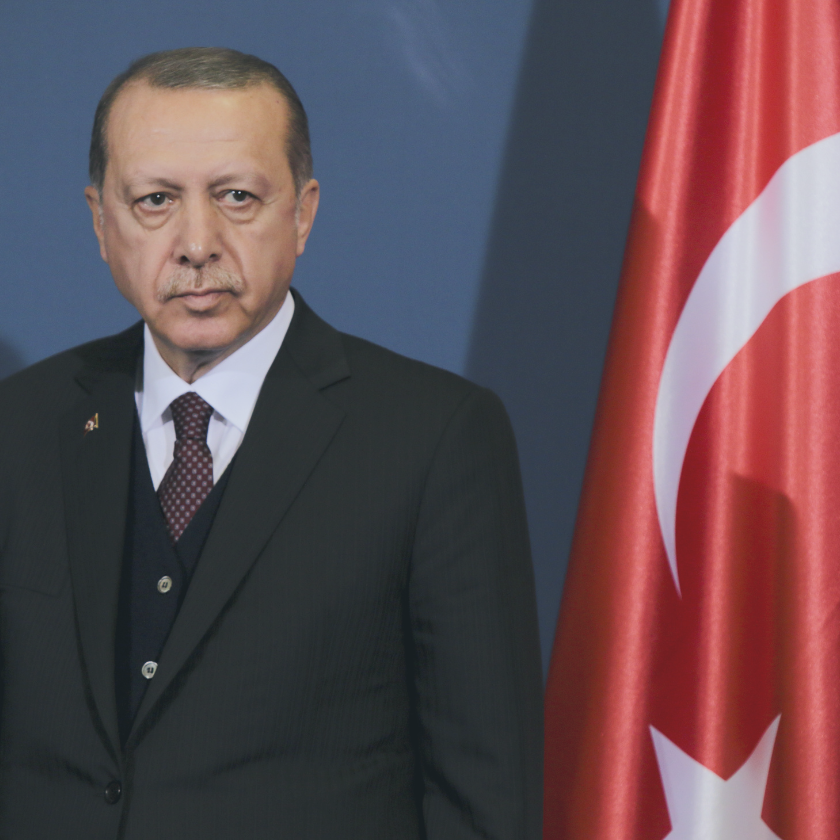 Turkish President Recep Tayyip Erdogan during his official visit to Serbia