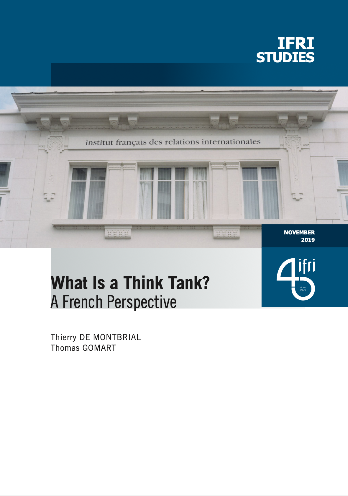 Whats is a Think Tank, Thierry de Montbrial, Thomas Gomart, 2024