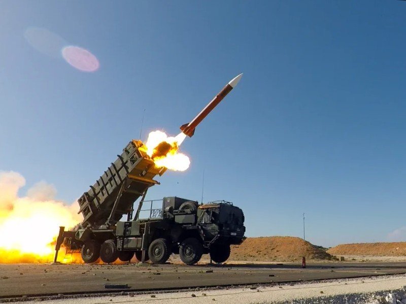 Tir d'un missile Patriot lors d'un exercice de l'Otan.