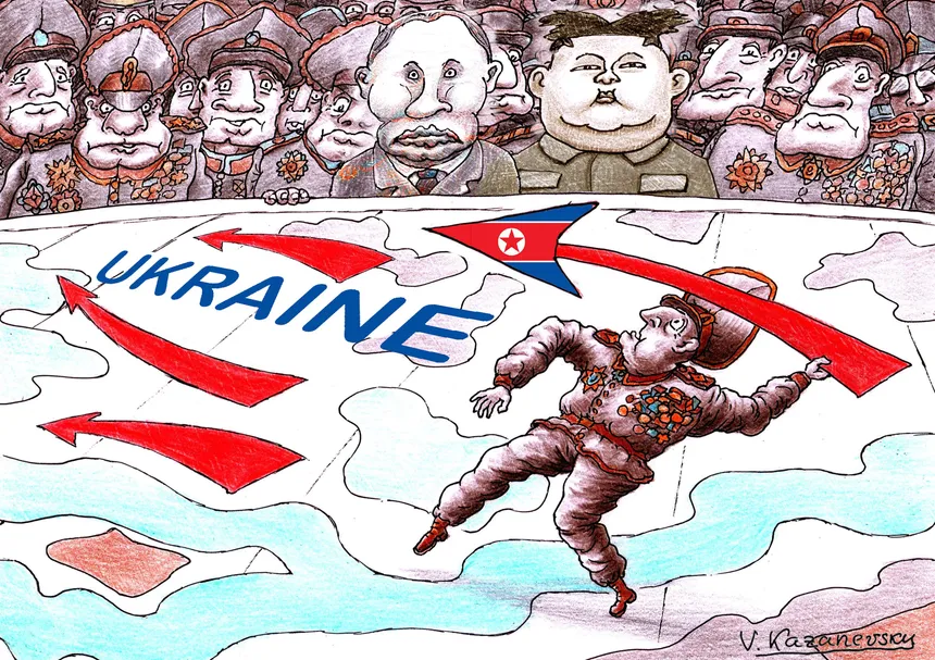 Caricature de Kazanevsky pour Cartooning for Peace