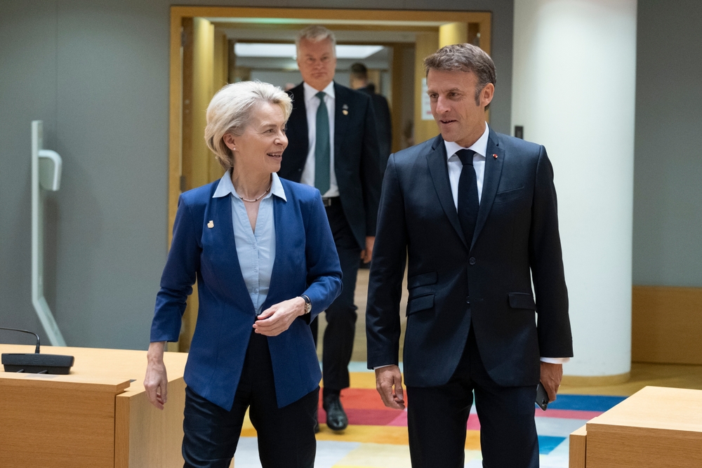 Ursula von der Leyen, Emmanuel Macron, Bruxelles, le 30 juin 2023.