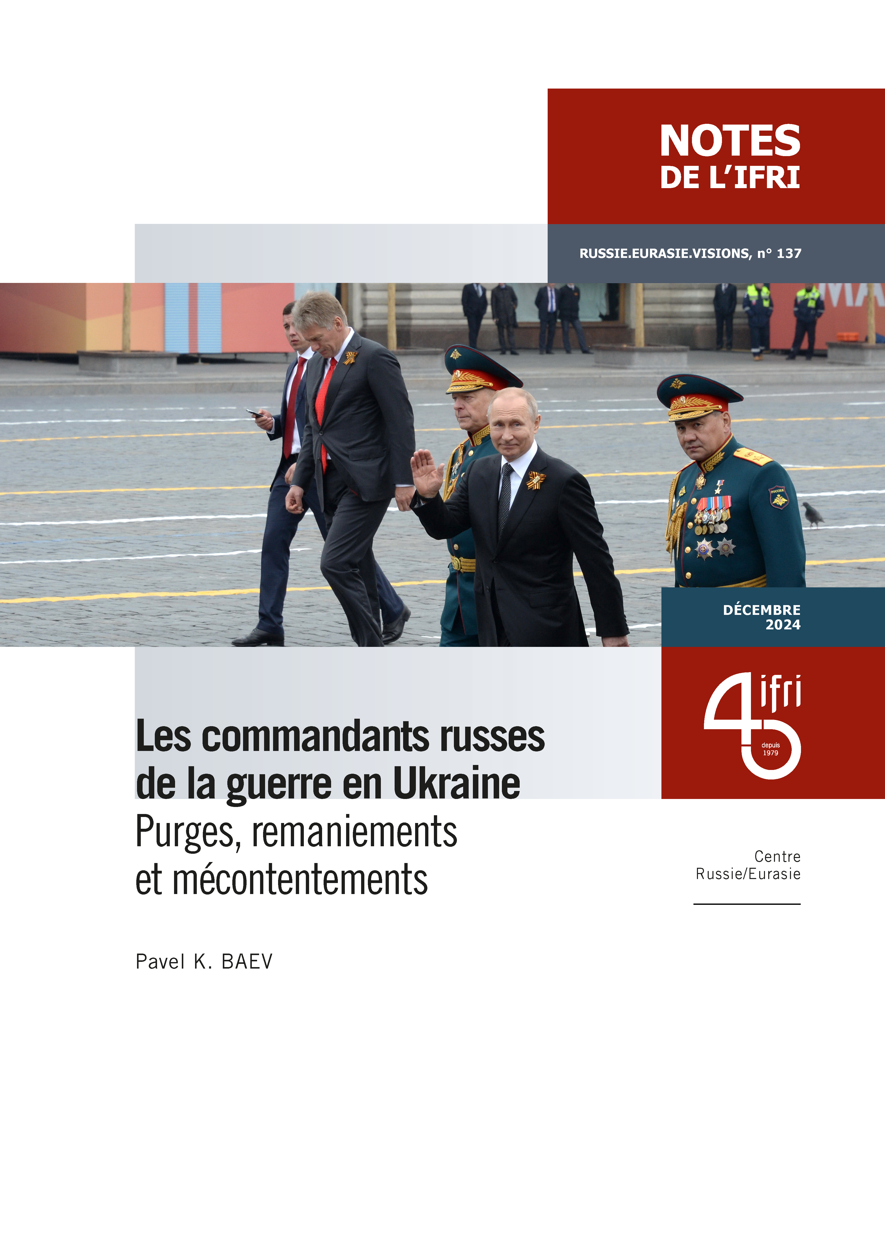 Les commandants russes de la guerre en Ukraine, Pavel Baev