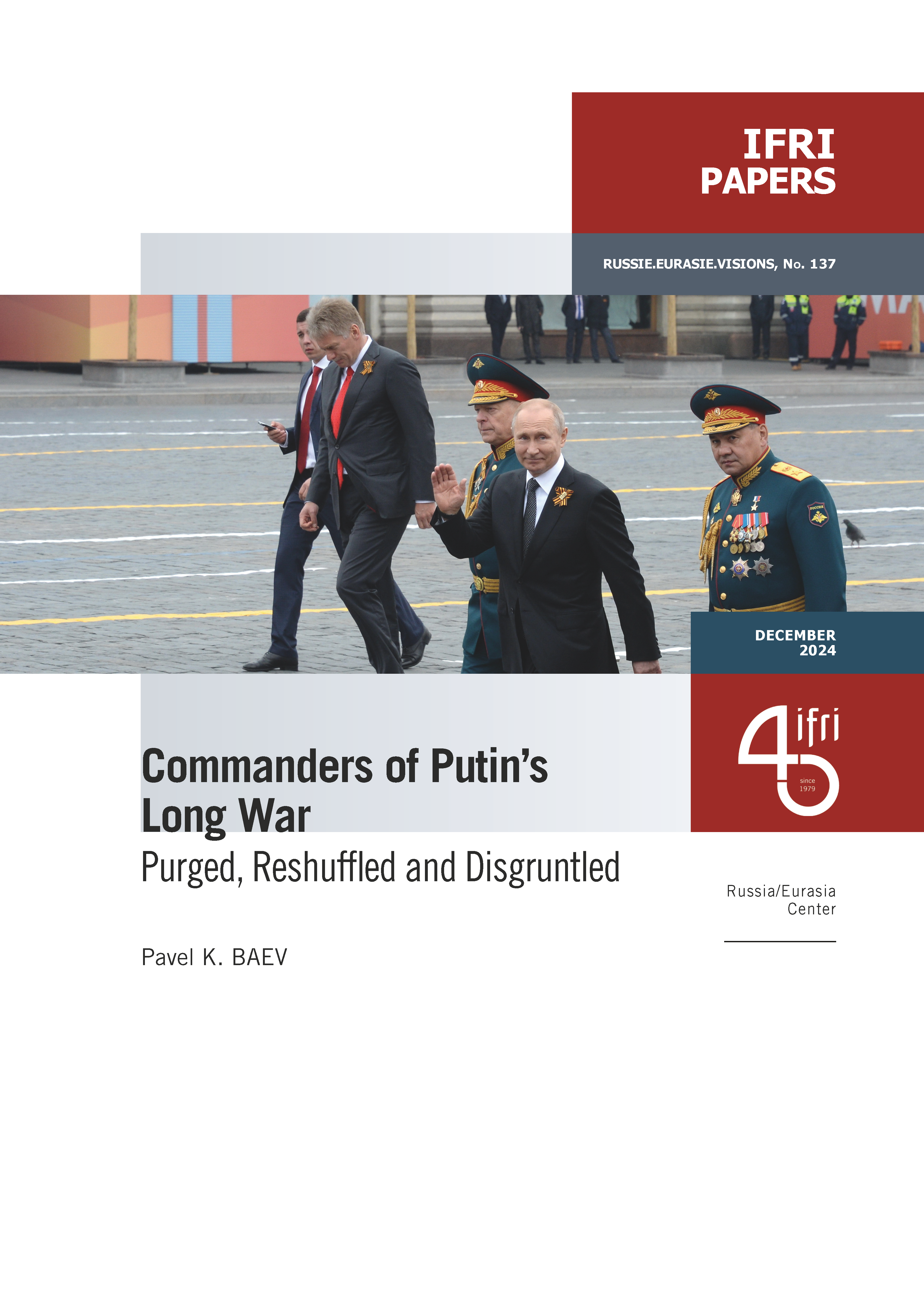 Commanders of Putin's Long War, Pavel Baev