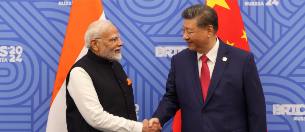 Indian Prime Minister Modi meets with Chinese President Xi, Kazan, Tatarstan, Russia – October 23, 2024 © Pib/Press Information/Planet Pix via ZUMA Press Wire/Shutterstock