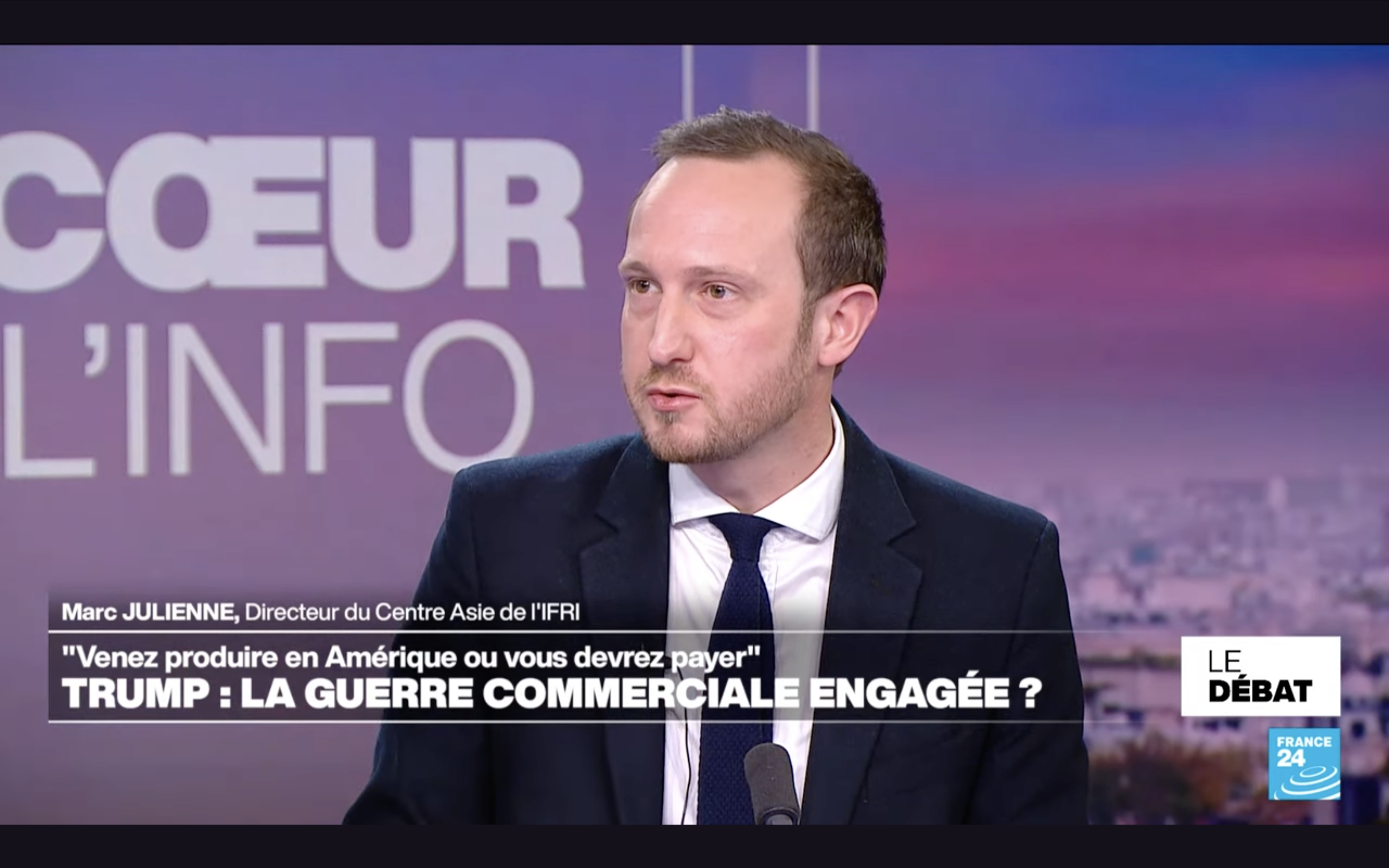 Marc JULIENNE, invité du "Débat" sur France 24