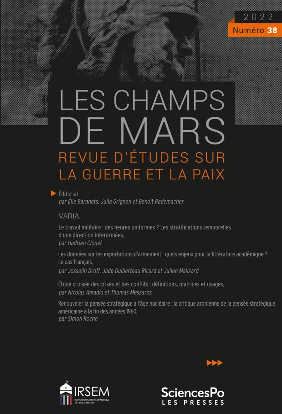 Image de couverture revue Les Champs de Mars