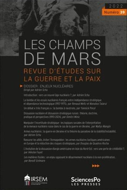 Couverture Les Champs de Mars 39 (janvier 2025)