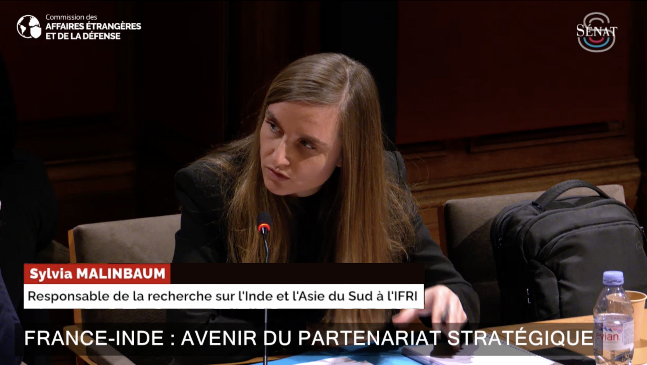 Audition, Sylvia Malinbaum, février 2025, Ifri, France - Inde : avenir du partenariat stratégique