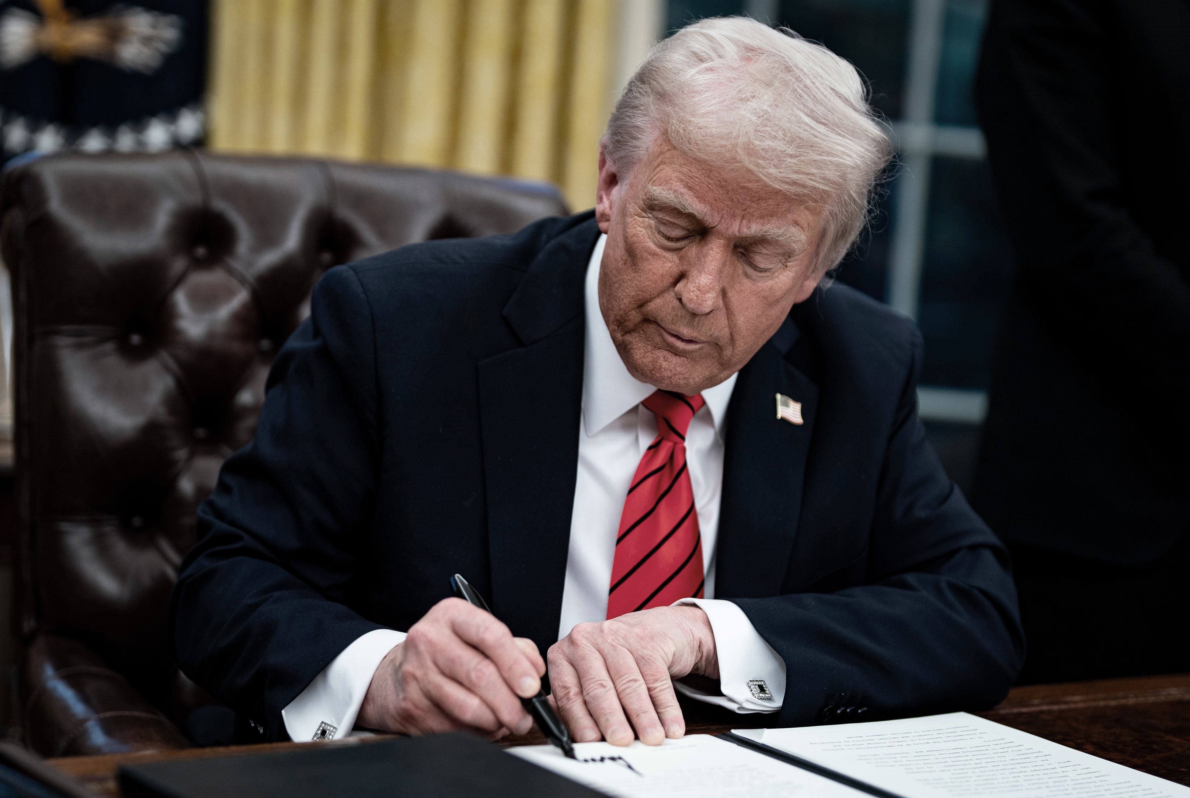 Trump Signs Executive Orders, Washington, District of Columbia, USA - 10 Feb 2025