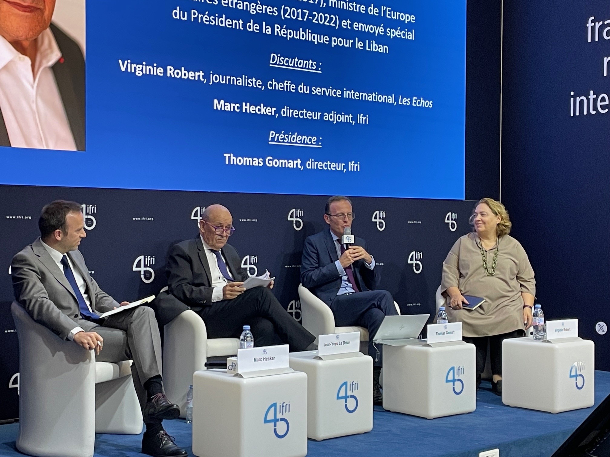 BBS_Jean-Yves Le Drian, ministre de la Défense (2012-2017), ministre de l’Europe et des Affaires étrangères (2017-2022) et envoyé spécial du Président de la République pour le Liban_16 octobre 2024.jpg