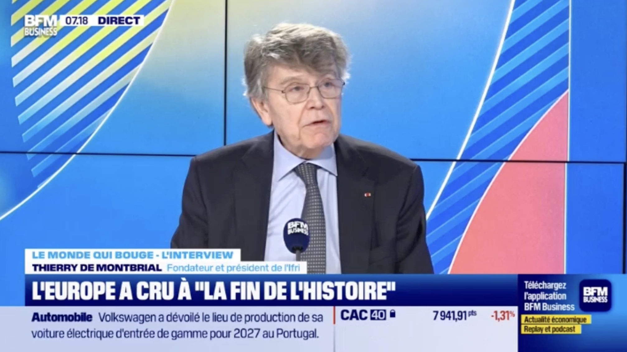 Guerre en Ukraine: "Nous sommes entrés dans une nouvelle guerre froide", estime Thierry de Montbrial