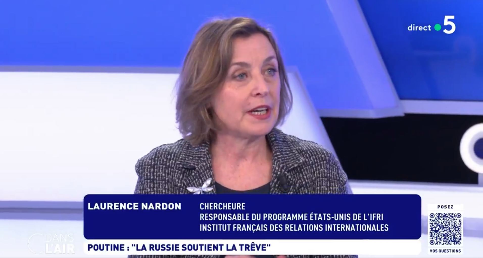 Laurence Nardon, C dans l'air, mars 2025