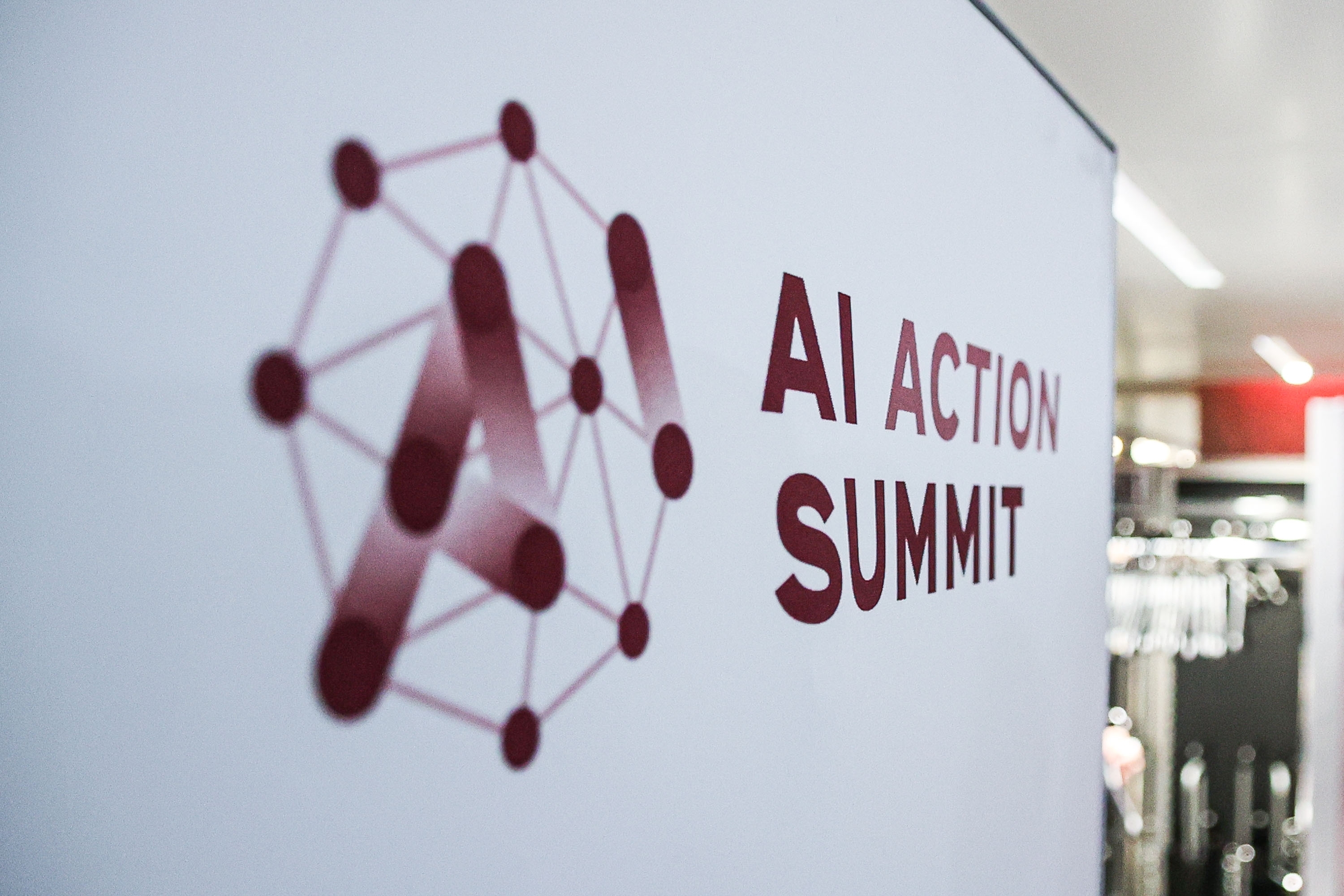 Picture of a kakemono from the AI Action Summit