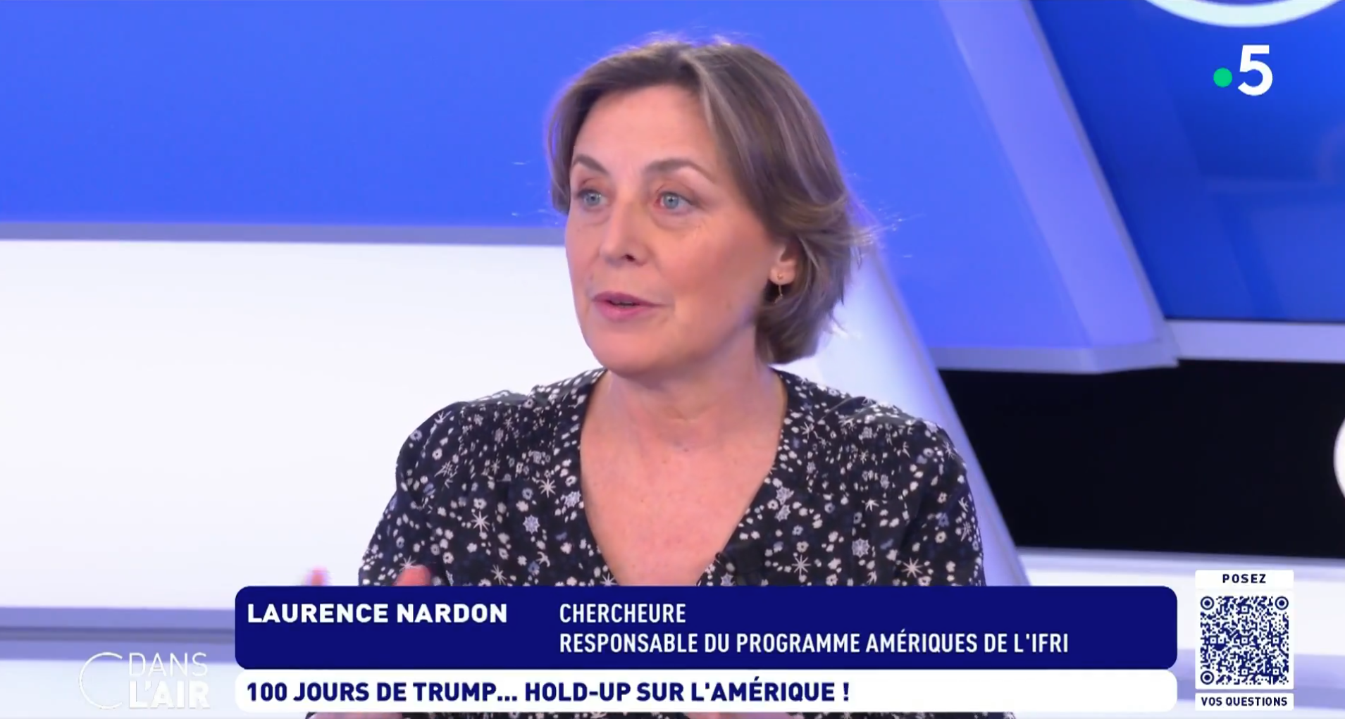 Laurence Nardon, C dans l'air, avril 2025