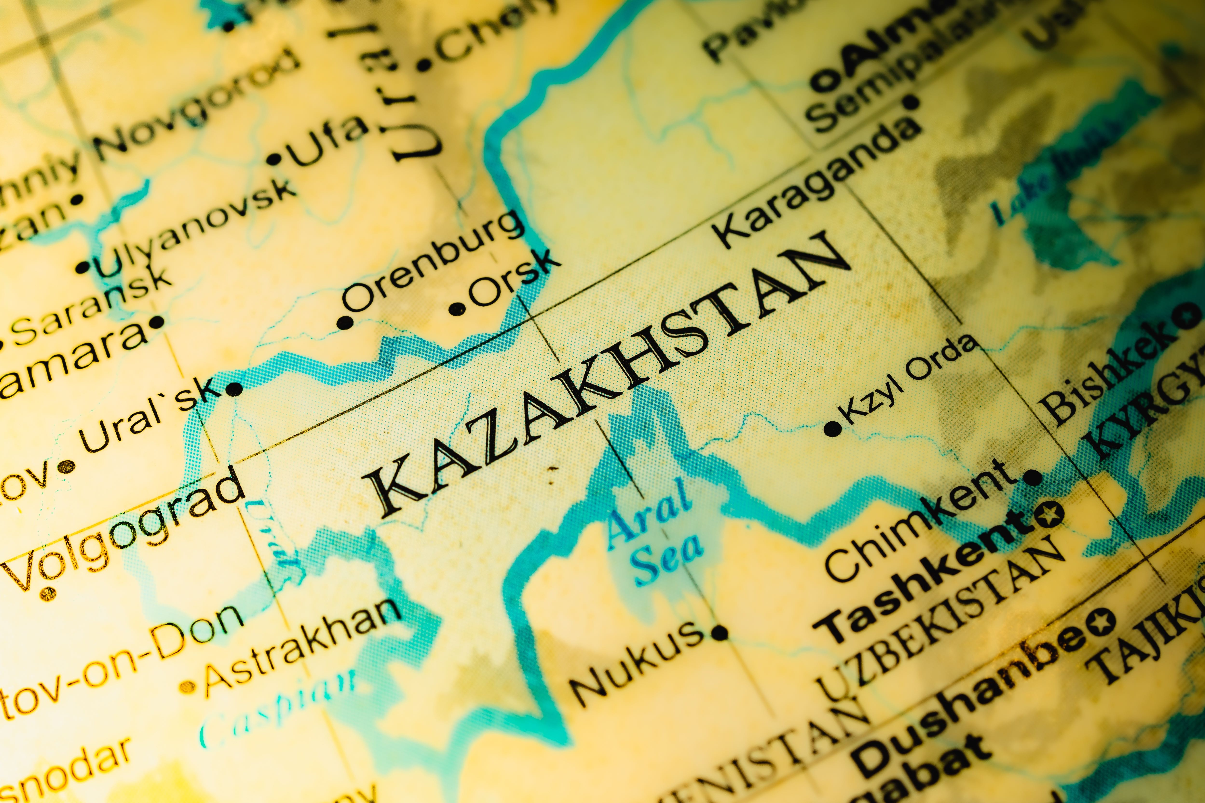 Map of Kazakhstan