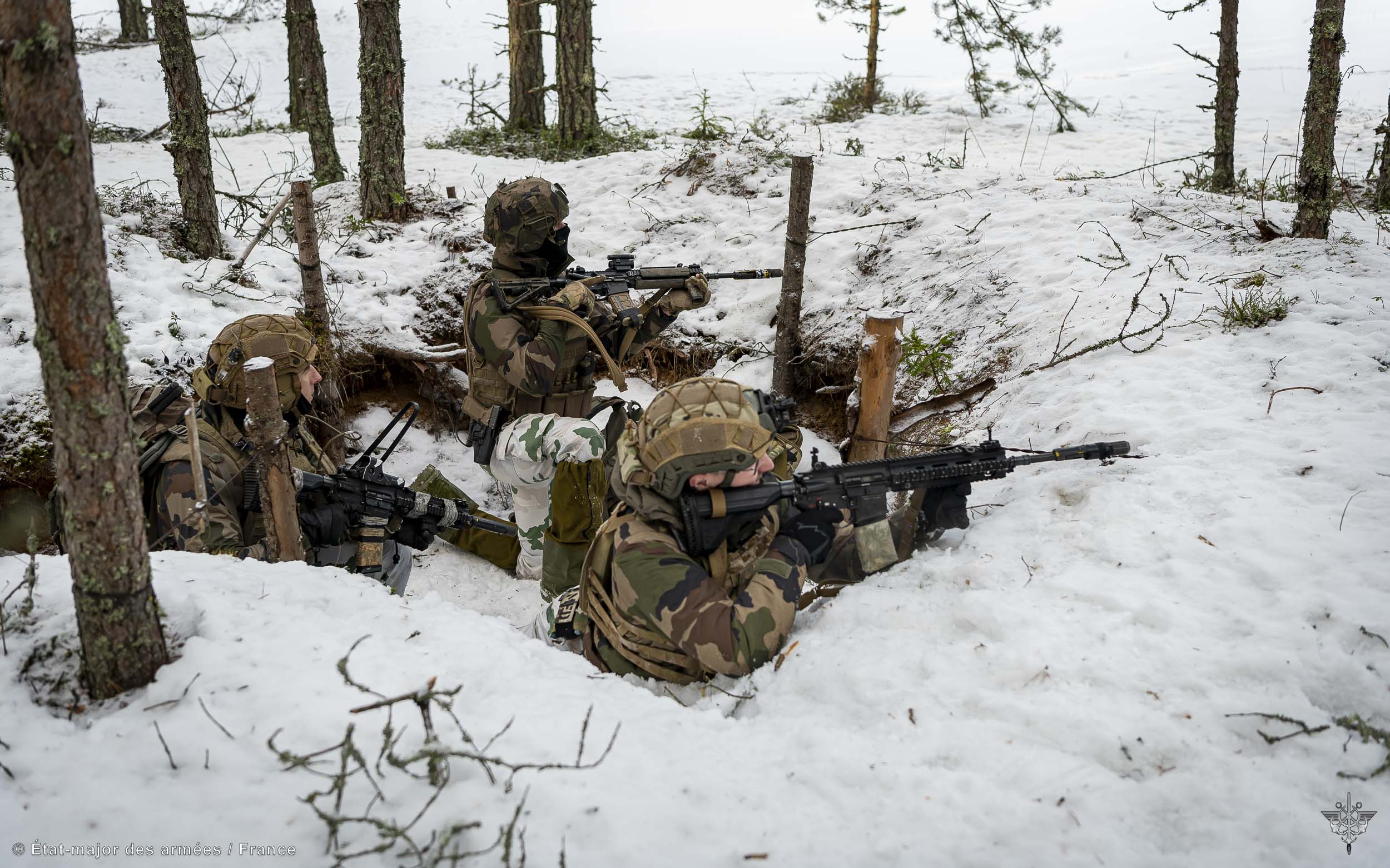 January 29, 2023, in RUTJA (ESTONIA). French, British and Estonian soldiers from BattleGroup eFP participated in the BALTIC HAWK mission