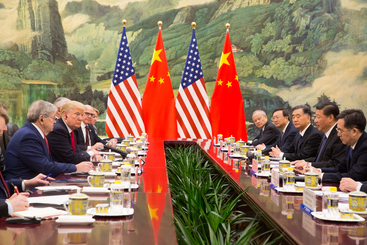 President Donald J.Trump participates in a bilateral meeting with President Xi Jinping, Great Hall of the People, 2017, Beijing