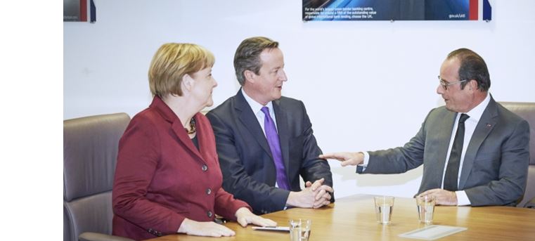 Angela Merkel, David Cameron, François Hollande