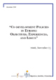 Co-Development Policies in Europe: Objectives, Experiences and Limits