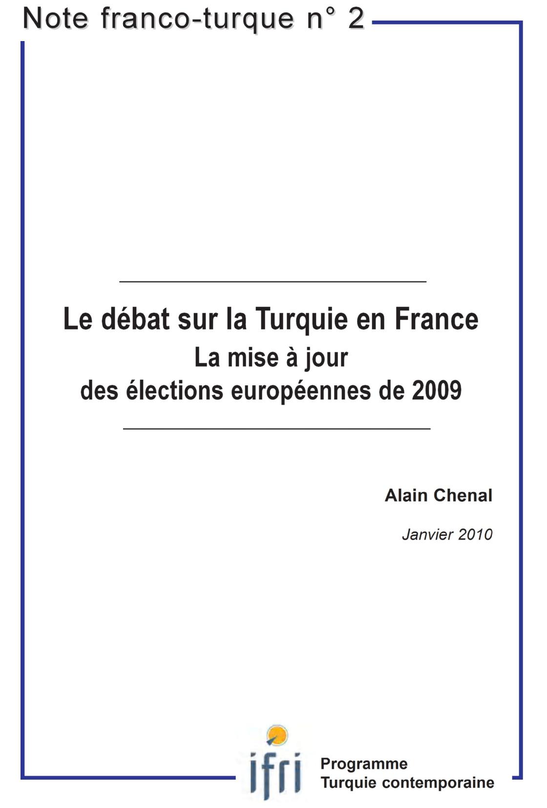 Le débat sur la Turquie en France : La mise à jour des élections européennes de 2009