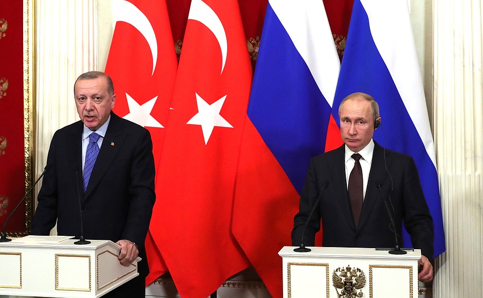 Recep Tayyip Erdogan and Vladimir Putin