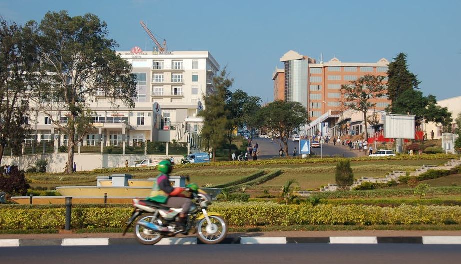 Vue de Kigali, la capitale du Rwanda (ici en 2007). 