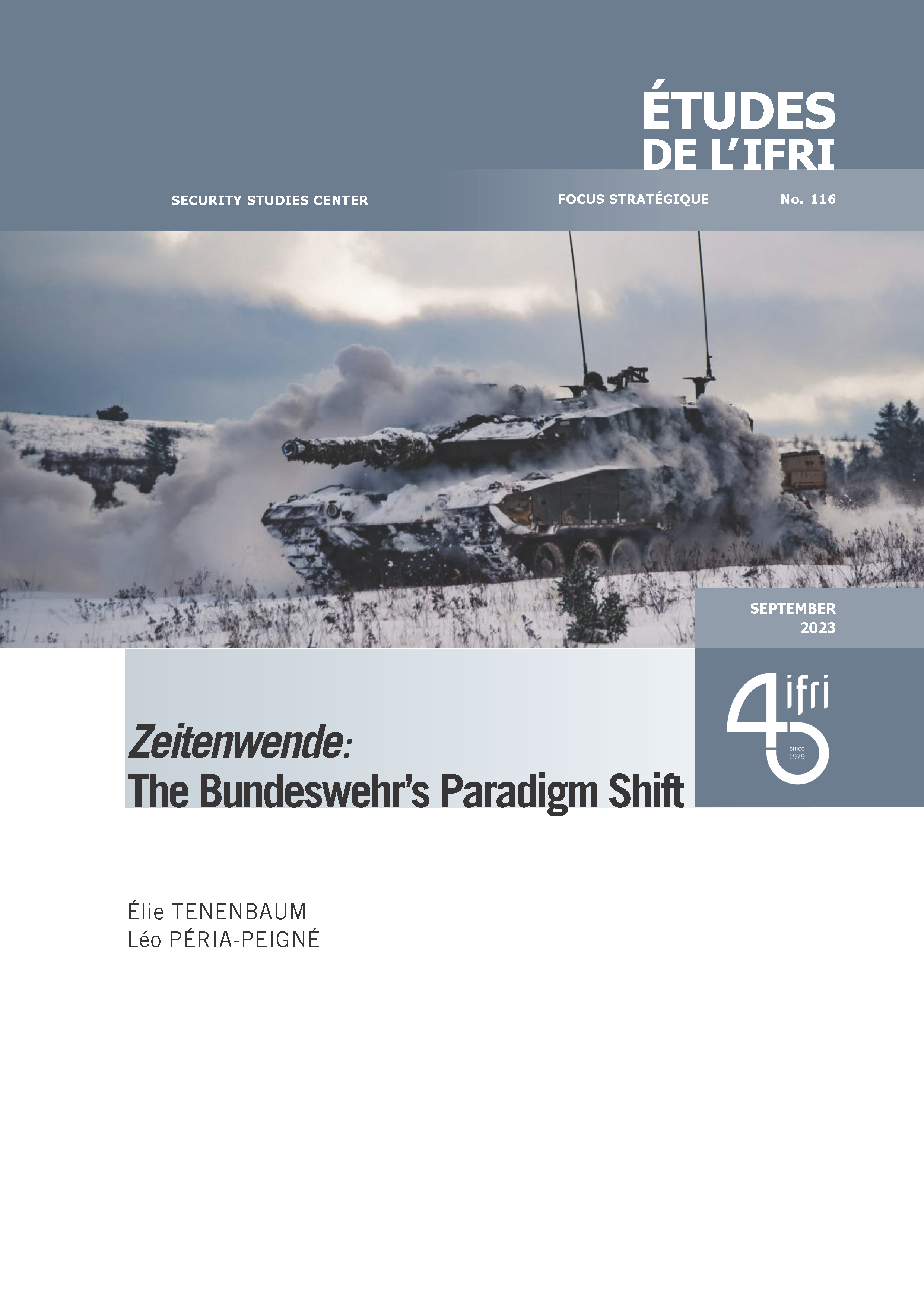 Zeitenwende: The Bundeswehr’s Paradigm Shift