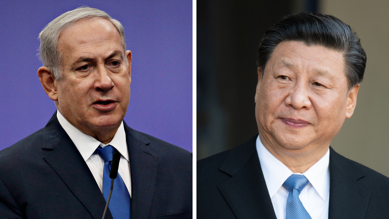 Benyamin Netanyahou, Premier ministre israélien et Xi Jinping, président de la République populaire de Chine