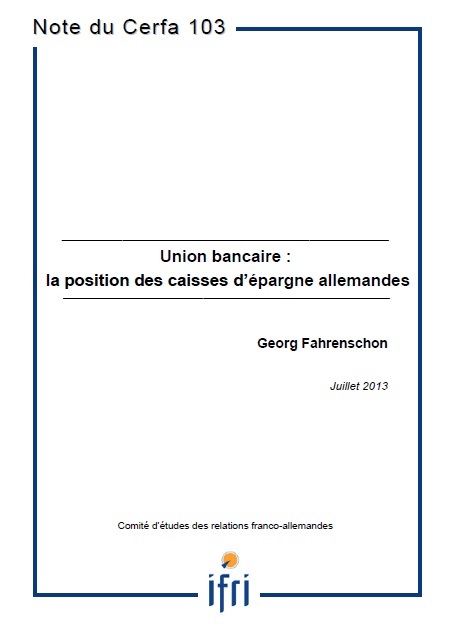 Union bancaire : la position des caisses d'épargne allemandes