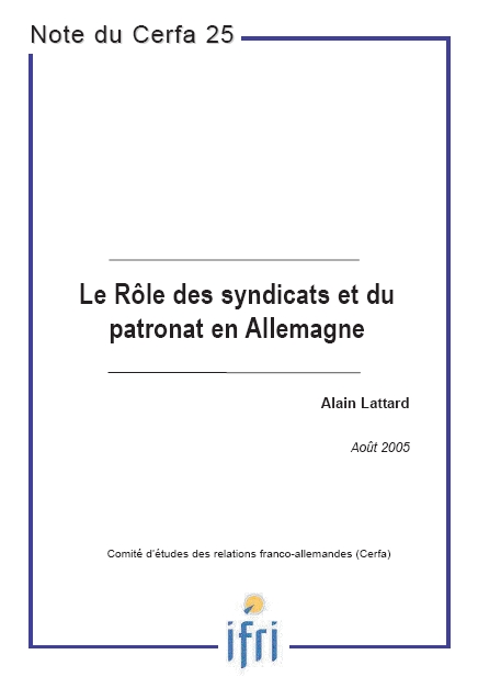 Le rôle des syndicats et du patronat en Allemagne