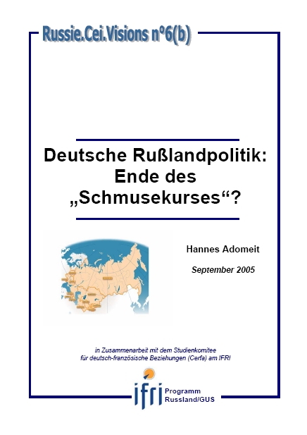 Deutsche Rußlandpolitik: Ende des „Schmusekurses