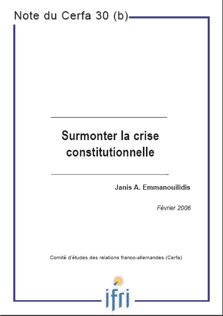 Surmonter la crise constitutionnelle