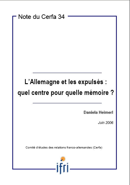 L'Allemagne et les expulsés: quel centre pour quelle mémoire?