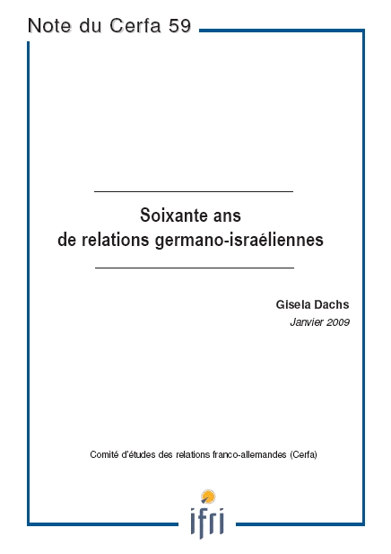 Soixante ans de relations germano-israéliennes