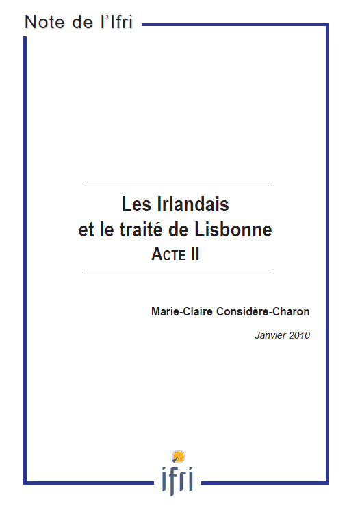 Les Irlandais et le Traité de Lisbonne : Acte II