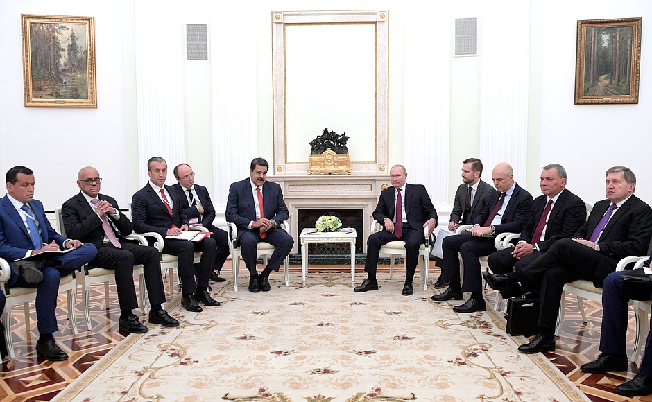 Talks between Vladimir Putin and Nicolas Maduro, September 2019