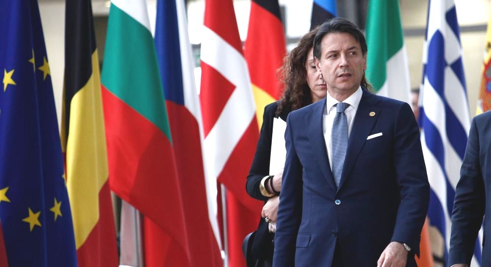 Brussels, Jun. 28, 2018.Prime Minister of Italia, Giuseppe Conte arrives for a meeting with European Union leaders. 