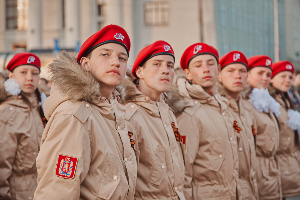 Dédié pour le Jour de la Victoire le 9 mai, mouvement patriotique militaire "Yunarmy", Krasnoïarsk - 5 juillet 2019