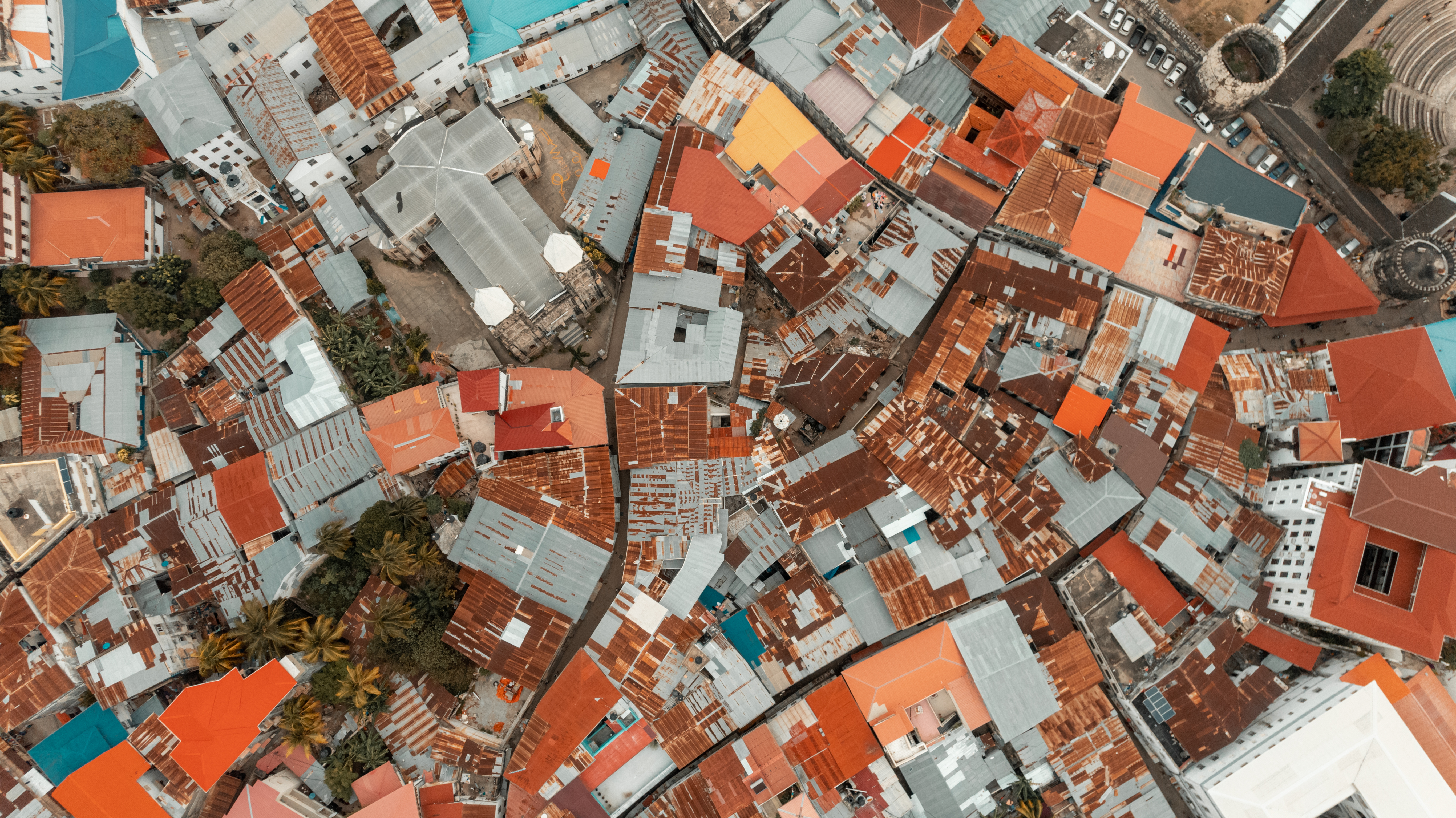 Aerial View of an Industrial Area in Dar es Salaam, Tanzania