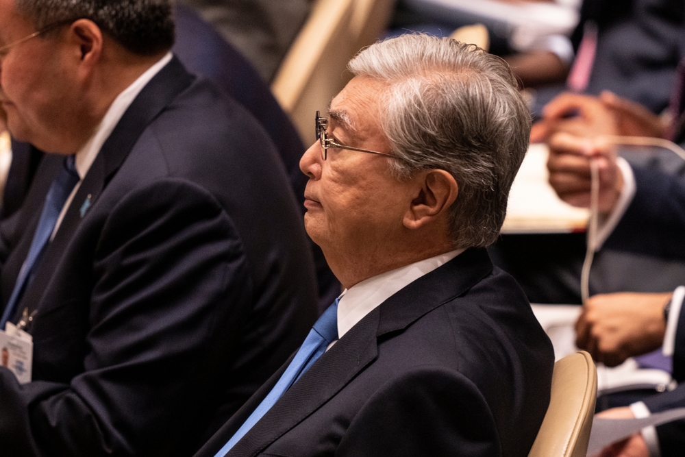 Le Président du Kazakhstan Kassym-Jomart à l'ONU, New York, 20 septembre 2022 