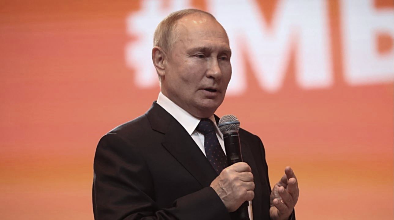 Le Président russe Vladimir Poutine, Forum de la Jeunesse, Moscou - 6 décembre 2022