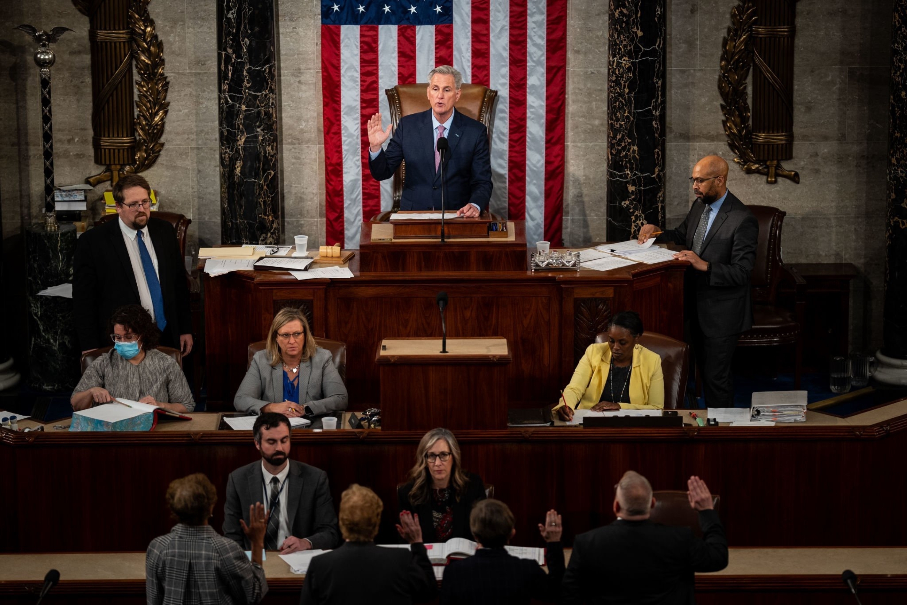 Kevin McCarthy, président nouvellement élu de la Chambre des Représentants des États-Unis, Washington, DC - 6 janvier 2023