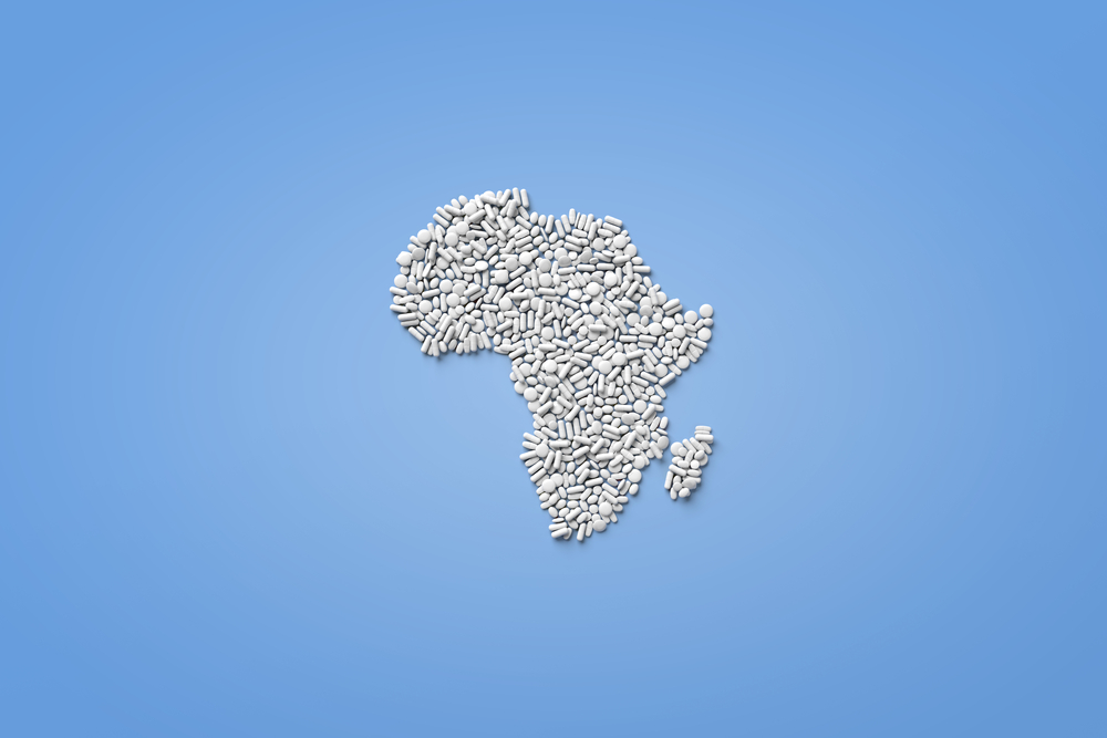 White pills African map