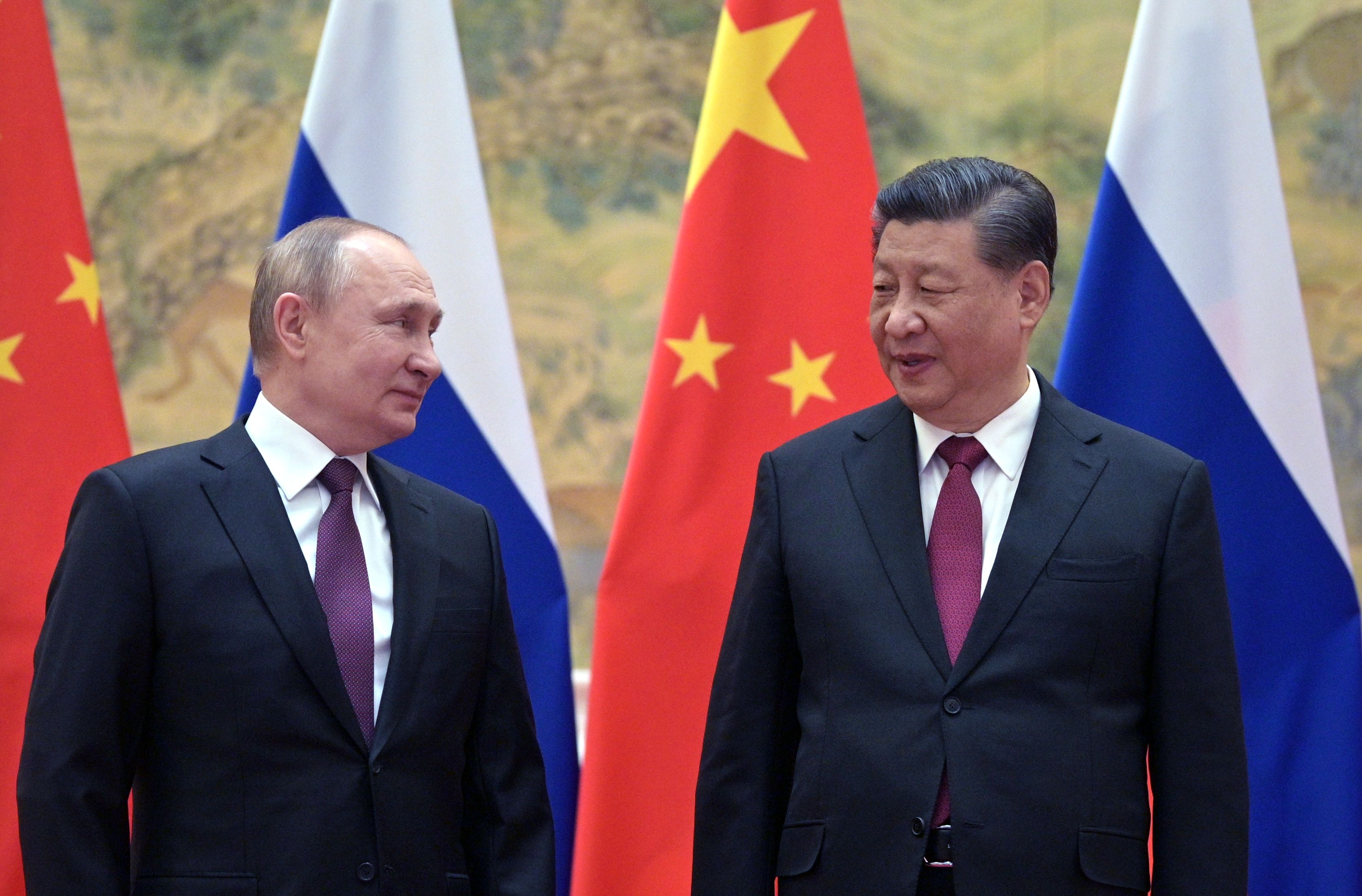 Russian President Vladimir Putin and Chinese President Xi Jinping in Beijing―February 4, 2022