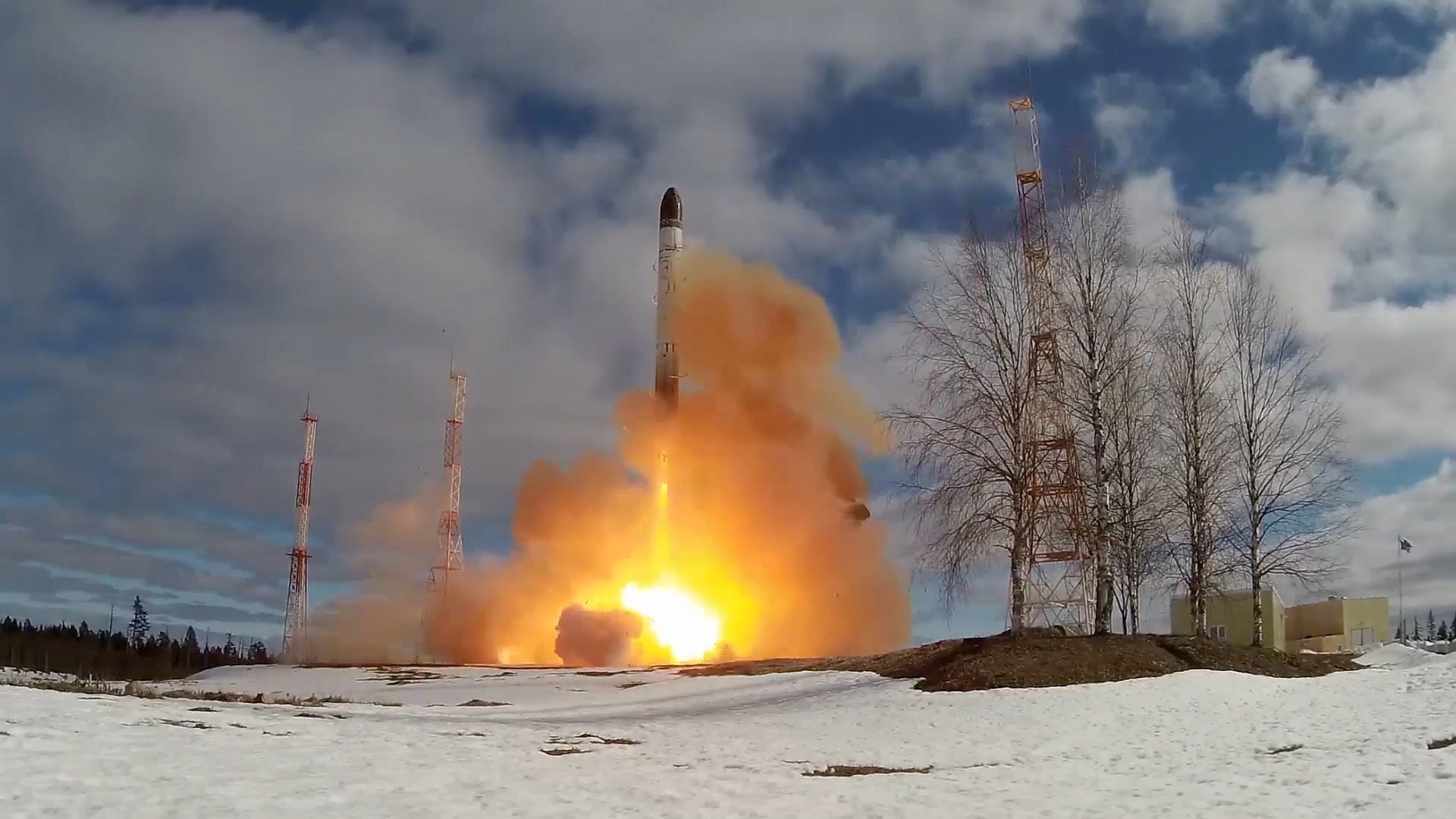 Russia tests a new nuclear-capable intercontinental ballistic missile Sarmat, April 20, 2022