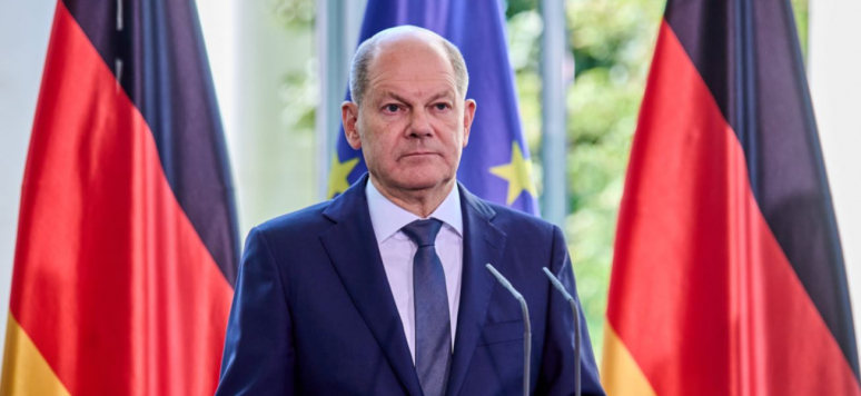 Olaf Scholz, Pressekonferenz zum Maßnahmenpaket für die ostdeutschen Raffineriestandorte, Berlin - 16. September 2022.