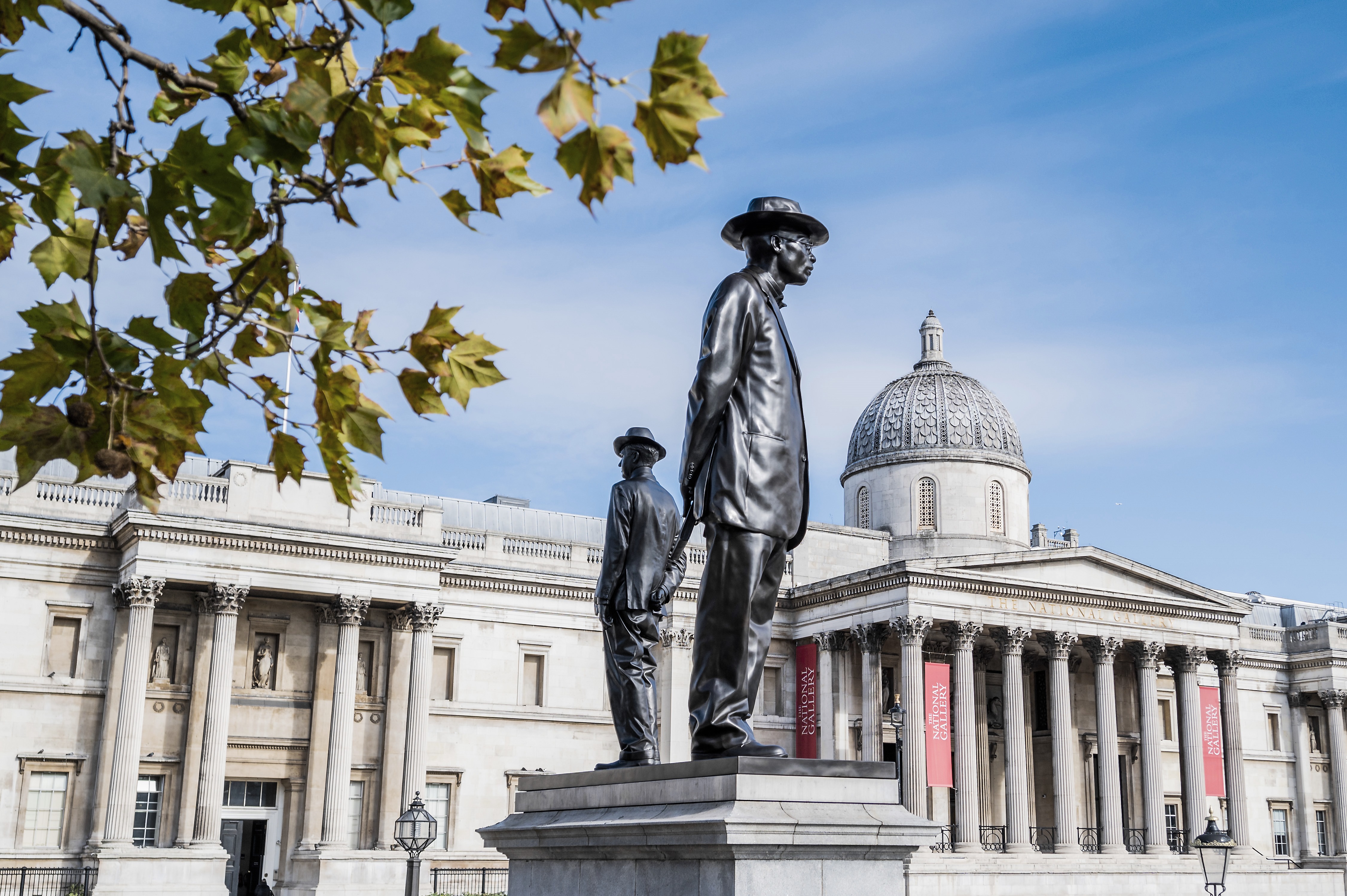 Antelope by Samson Kambalu on the Fourth Plinth in Trafalgar Square., Trafalgar Square, London, UK - 28 Sep 2022