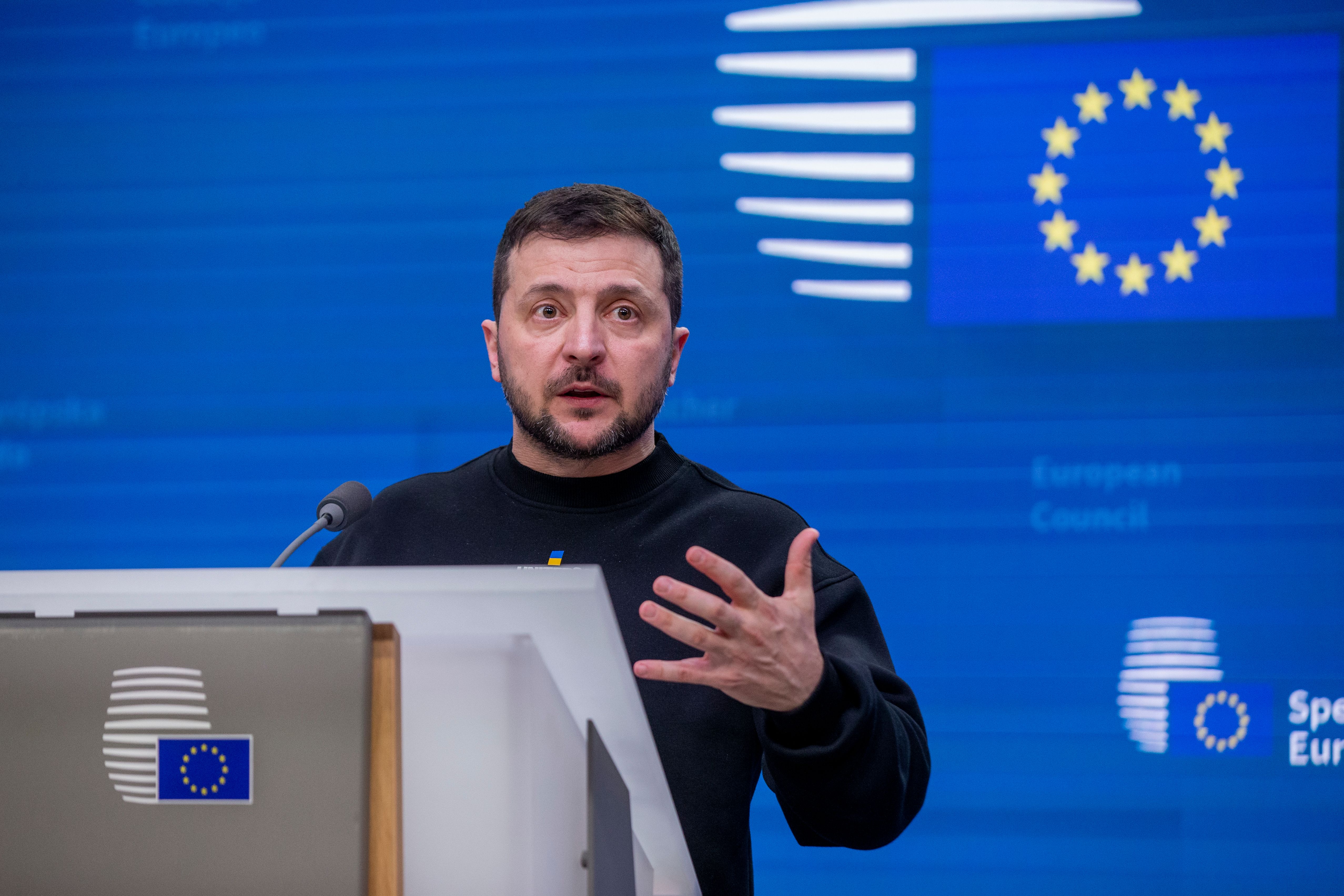 Discours du Président Volodymyr Zelensky lors du sommet spécial du Conseil européen, Bruxelles, 9 février 2023.