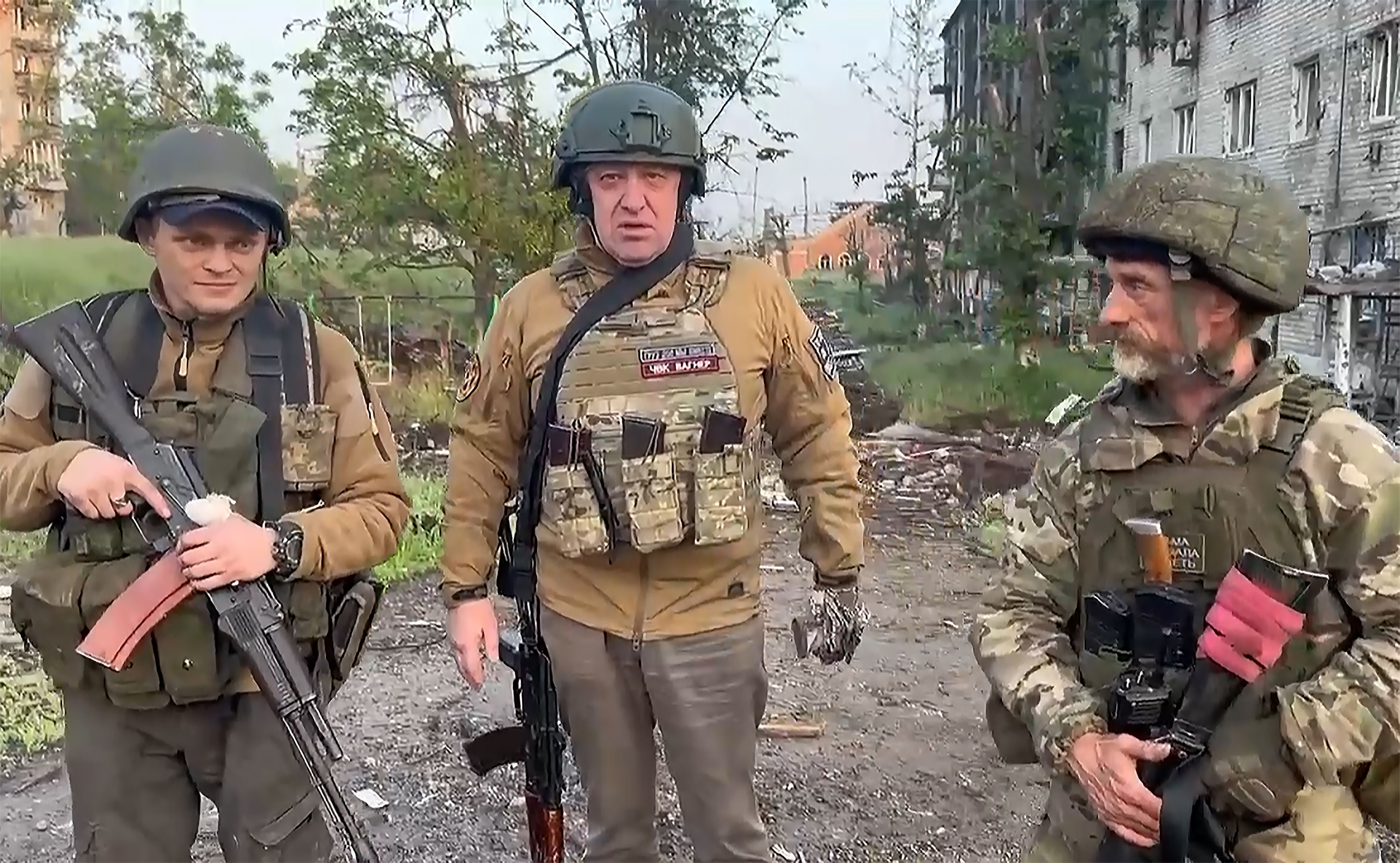 Russian Military Begins to Replace Wagner Forces in Bakhmut, Ukraine - 25 May 2023