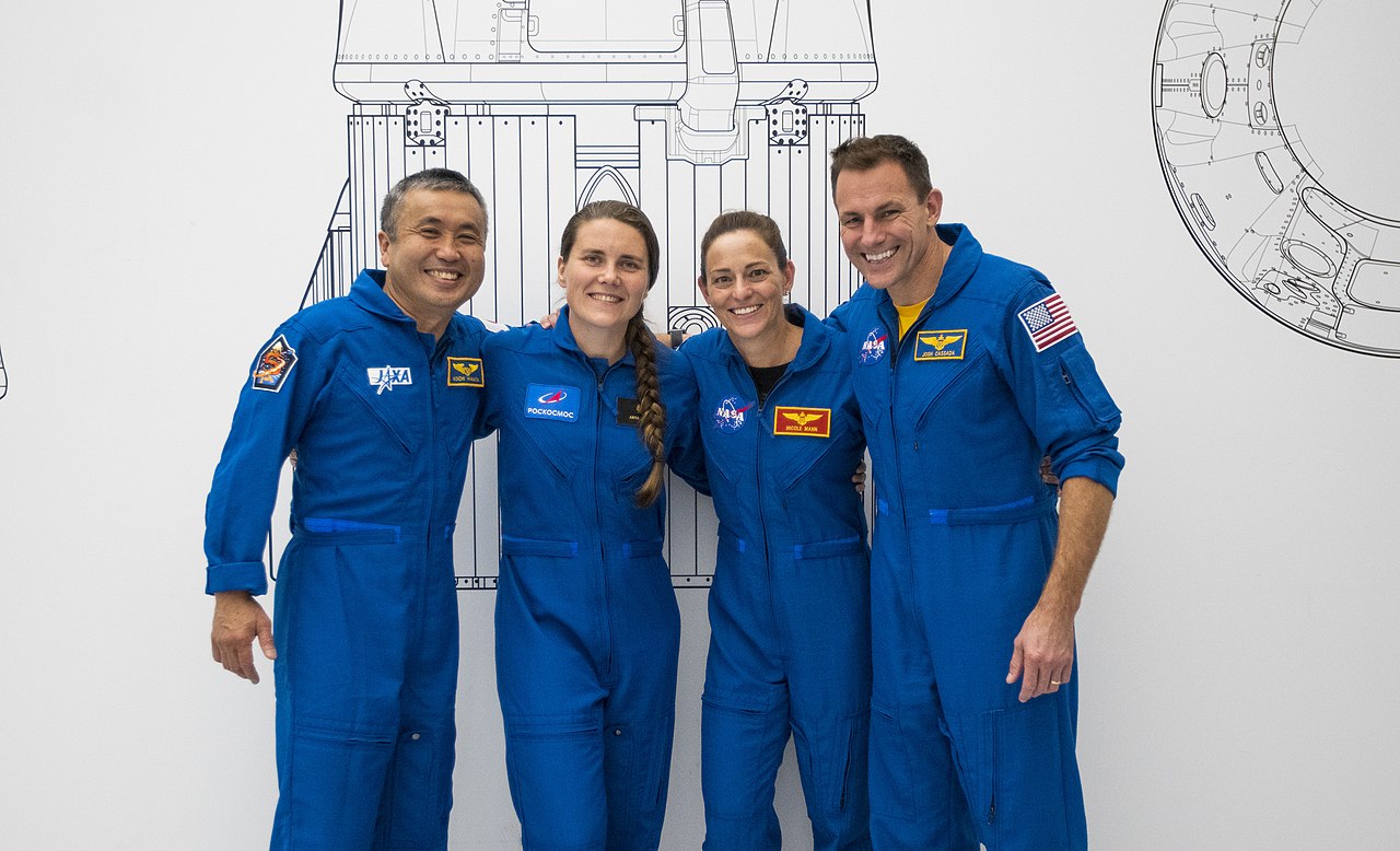 Koichi Wakata (JAXA), Anna Kikina (Roscosmos), Nicole Mann and Josh Cassada (NASA), SpaceX Crew-5 mission